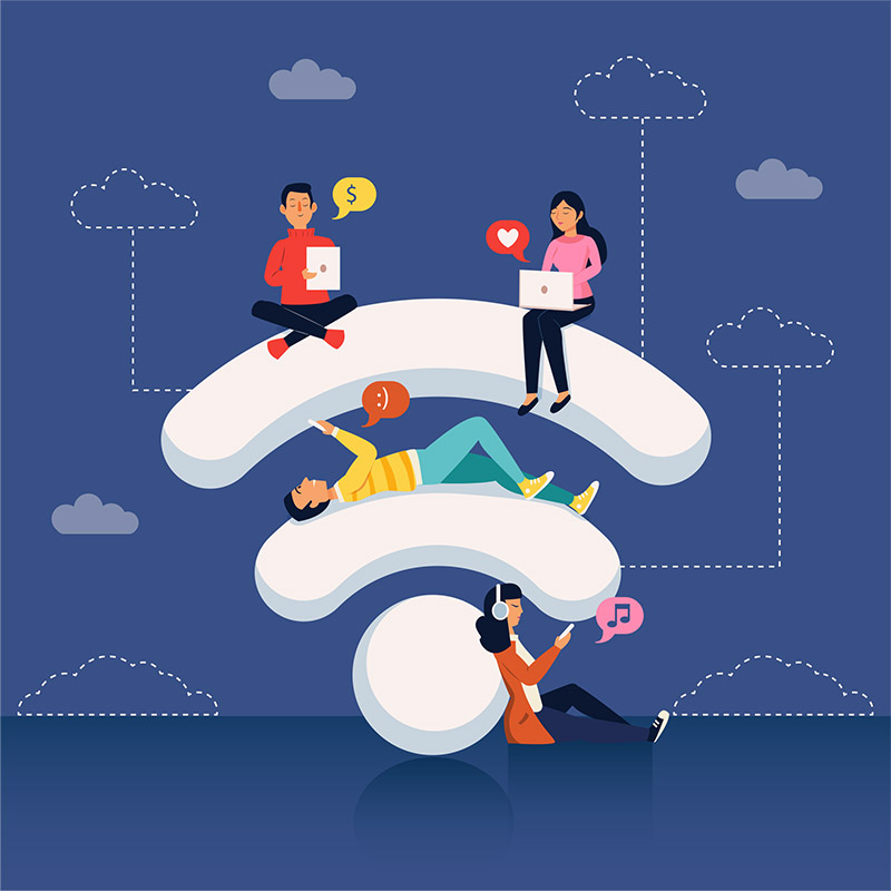 Connettività Internet Wi-Fi